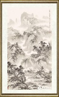 刘广_红雨一春帘外水 青山六代画中诗